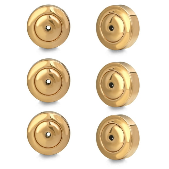 Gold Earring Backs, JIACHARMED Disc Earring Backs - Set of 46Large 18K Gold Pierced Earring Replacements for Droopy Ears Heavy Earrings, Studs, and Diamonds - Durable and Elegant Design