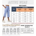 thumbnail image 5 of Xidunhg Women's Capri Pants Wide Leg Plus Size Lightweight Quick Dry Casual Summer Sweatpants Hiking Walking Blue 3XL, 5 of 14