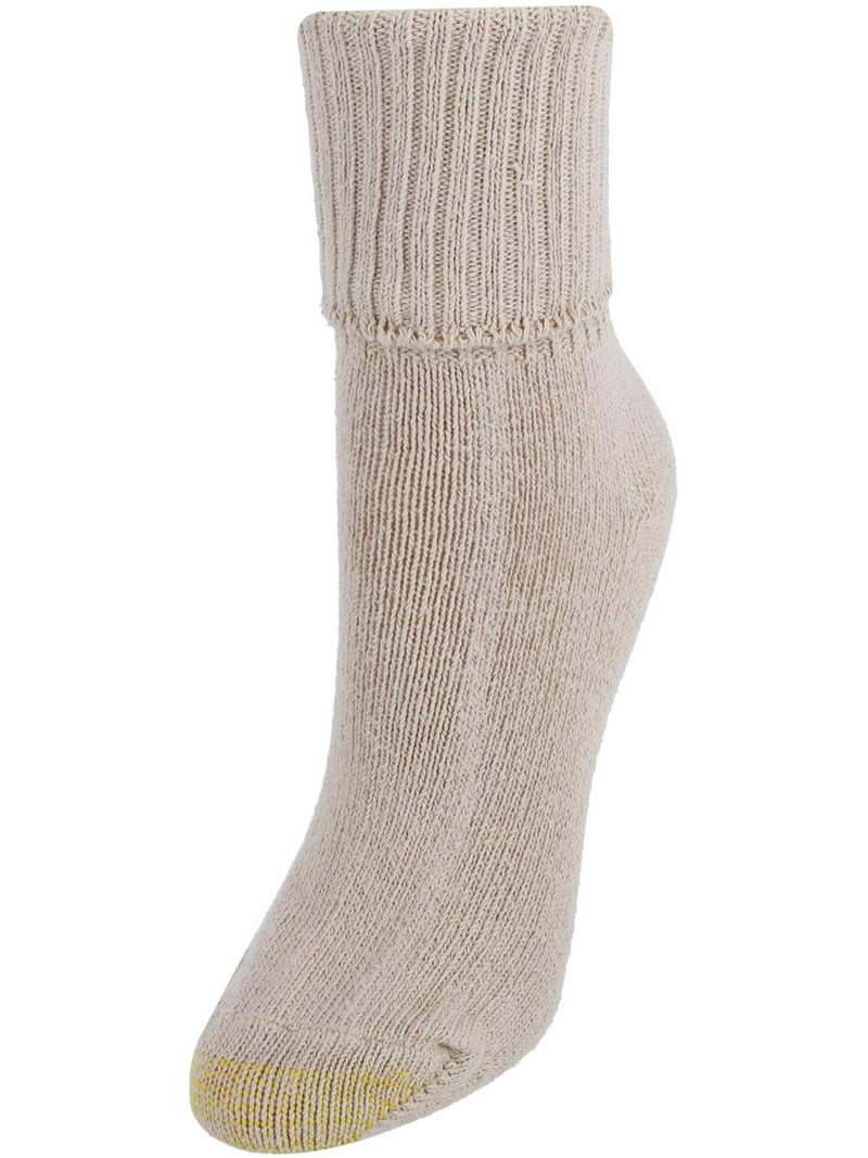womens gold toe dress socks 3 Pair Gold Toe Casuals Women's Crew Dress Socks Dot Border Color Block Size 6-9