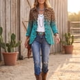 thumbnail image 5 of Womens Leopard Print Jackets Fall Long Sleeve Button Front Vintage Casual Print Outerwear Fashion Streetwear Tops, 5 of 6