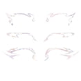 thumbnail image 1 of wnpxqnt Nine Tail FoxEye Liner Eye Shadow Makeup Stencils Template Sticker Eye Makeup' J7V2, 1 of 1