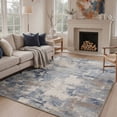 thumbnail image 2 of GENIMO 8'x10' Area Rug for Living Room, Washable Non Slip Soft Modern Abstract Rug for Bedroom Dining Room Home Office, Dusty Denim, 2 of 7