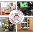 thumbnail image 4 of Placa giratoria Placa giratoria Plataforma giratoria Rodamiento giratorio Cuadrado de 360 ​​​​grados con rodamientos de bolas de acero para gabinete de cocina Mostrador Despensa (4 pulgadas), 4 of 4