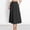 Black, variant on WWV Skirts Women Elastic Waisted Pocket Pleated Skirt Dress Summer Solid Color Vintage Lady Loose Fit Beach Vacation Skirt Beige L