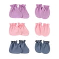 thumbnail image 1 of moufles Pour Les Nouveau-ns Couvre Pieds#6 Paires 0-6 Mois-coton Biologique - Moufles De Protection Hypoallergniques Doux Avec Poignet Lastique -, 1 of 4