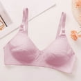 thumbnail image 5 of Mgmyaa Bras for Women Solid Color Back Buckle Thin Style Ventilate Bra Wireless Bras, 5 of 5
