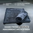 thumbnail image 4 of Microfiber Car Drying Towel 1300 GSM Double Twisted Loop - Super Absorbent Auto Wash Towel for Cars Trucks SUV - Detailing Cleaning Cloth 16x16 2-Pack, 4 of 6