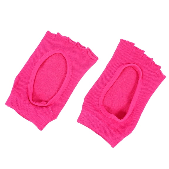 HOOWIFFY Women’s Toeless Yoga Socks 1 Pair Breathable Hollow Design Non- Grip for Pilates Exercise and Fitness