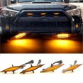 thumbnail image 2 of FlyFlise 4 PCS Smoked Amber white Front Grille Lights Kits Replacement For Toyota 4Runner TRD Pro 2014-2019, 2 of 6