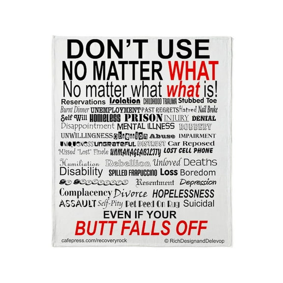 CafePress - No Matter What Poster Throw Blanket - Soft Fleece Throw Blanket, 50"x60" for All Ages