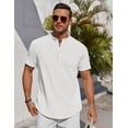 thumbnail image 3 of COOFANDY Men's Polo Shirts Short Sleeve Pique Jersey Golf Shirt Casual Summer Collared T-Shirts, 3 of 7