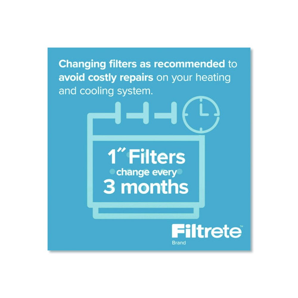 Filtrete High Performance Air Filter 1900 MPR UA10DC-6, 12 in x 12 in x 1 in (30.4 cm x 30.4 cm x 2.5 cm)