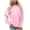 Pink, variant on Jinhomg Casual Crewneck Sweatshirt for Women Holiday Cute Heart Print Loungewear Tops Fall Lightweight Comfy Long Sleeve Sweatshirts Blue XXL