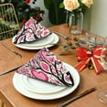 thumbnail image 3 of GZHJMY Valentine's Day Love Cloth Napkins 4 Pack - 20x20In Soft Washable Dinner Napkin Home Decor Napkin for Dinners Weddings Cocktail Kitchen Decorative Washcloths, 3 of 7