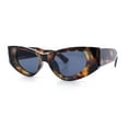 thumbnail image 6 of Womens Classy Mod Thick Plastic Triangular Cat Eye Rectangle Sunglasses Tortoise - Black, 6 of 8