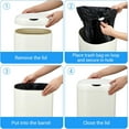 thumbnail image 4 of RONSHIN 8 Gallon Motion Sensor Trash Can, Automatic Smart Stainless Steel Waste Bin, Touchless with Lid, 30L, 4 of 7