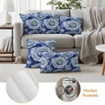 thumbnail image 6 of Spring Rose Flower Outdoor Waterproof Pillow Covers, Nature Aesthetics Botanical Blossom Decorative Square Throw Pillowcase Sofa Cushion Sham for Patio/Couch/Chair, 24"x24" 2 Pack, 6 of 8
