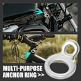 thumbnail image 4 of Unique Bargains 2pcs Stainless Steel Tie Down Anchors Hooks Strap Rings for Motorcycle Dirt Bike ATV Trailer Silver Tone, 4 of 8