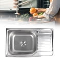 thumbnail image 1 of Kitchen Sink, Single Bowl Rust Proof Stainless Steel Kitchen Sink  for Restaurant, 1 of 7