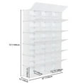 Zimtown Portable Closet Modular 12 Tiers Shoe Rack 36 Cubes Shoe