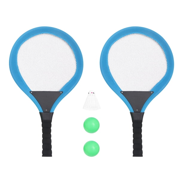 2 raquetas de bádminton y tenis para niños, deportes al aire libre, juegos educativos para padres e hijos (naranja)