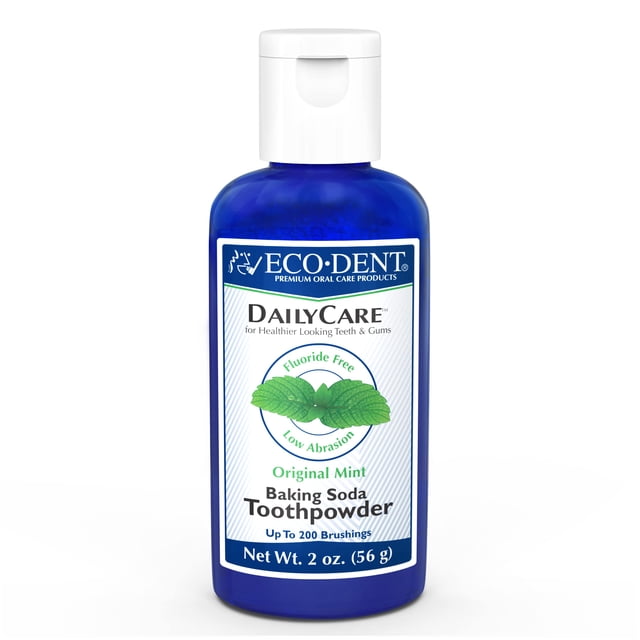 Polvo de dientes ECO-DENT DailyCare Bicarbonato de sodio Menta Original 60 ml