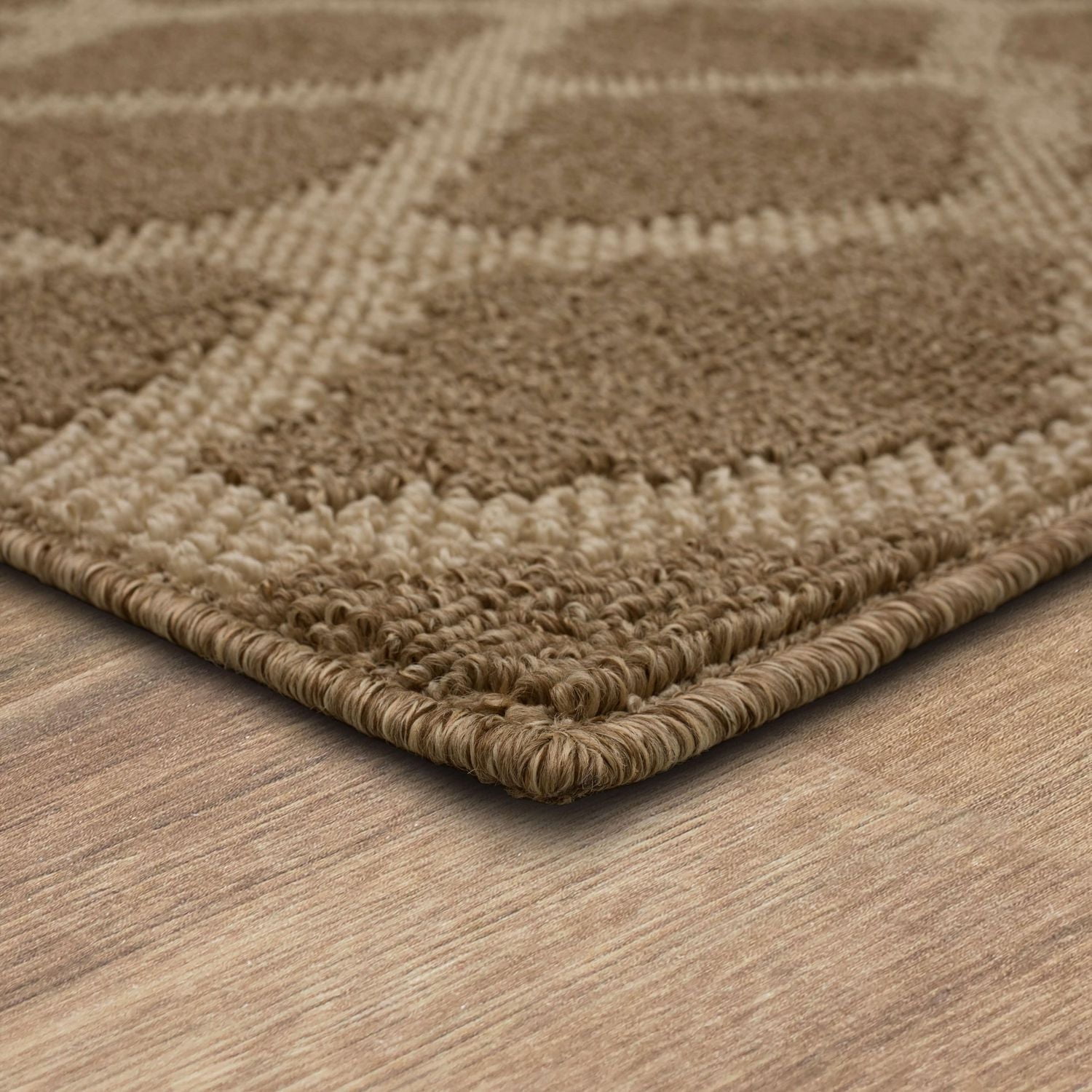 Mohawk Home Prism Praline/Tan Tufted Polyester Area Rug