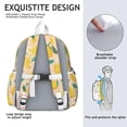 thumbnail image 5 of Lemon Backpack for School,Cute School Bag,Schoolbag with Adjustable Shoulder Straps & Padded Back,13.4"x11"x4.7", 5 of 6