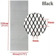 thumbnail image 2 of Black Aluminum Mesh Grille Cover Car Bumper Fender Hood Vent Universal 47"x15.8", 2 of 5