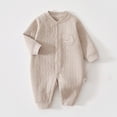 thumbnail image 2 of Mercatoo Long Sleeve Onesi1 for Baby Boy Girl Moon Star Embroidery Going Home Outfit Infant Spring Warm Jumpsuit Soft Rompe1, 2 of 9