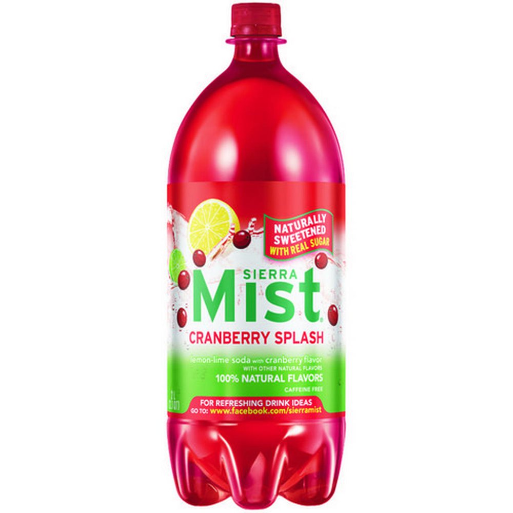Sierra Mist Cranberry Flavored Lemon Lime Soda, 2 L