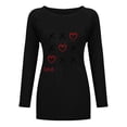thumbnail image 4 of Sudadera de estilo étnico, sudaderas informales para el día de San Valentín para mujer, camisetas de manga larga para invierno y otoño, suéter acogedor, camisetas, blusa Fridja hkj66, 4 of 4