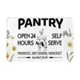 thumbnail image 1 of Pantry Decor Open 24 Hours Self Serve Daisy Non-Slip Absorbent Resist Dirt Doormat Entrance Rug Inside Floor Mats for Home Bedroom Kitchen Front Porch 24x36 inch, 1 of 5