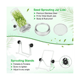 thumbnail image 3 of Sprouting Kit,Stainless Steel Sprouting Jar Lids Stands Jar Screen Lids for Regular Mouth Jar Canning 2.75In, 3 of 7