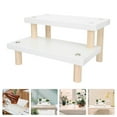 thumbnail image 3 of White Stair Shape Display Shelf for Storage Made of Synthetic Material and for Long Time Use, 3 of 5