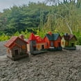 thumbnail image 5 of 4-Piece Mini Fairy Garden Cottage Set, Resin Miniature Landscape for Potted Plants & Home Decor, Indoor/Outdoor Decoration for Valentine's Day, Mother's Day Gifts, Dollhouse Accents, 5 of 11