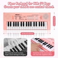 thumbnail image 2 of HAOTUTOYS Kids Piano Keyboard, 37 Keys Piano for Kids Music Piano with Microphone Portable Multi-Function Electronic Educational Musical Gift Toys for 3 4 5 6 Year Old Girls Boys Beginners (Pink), 2 of 9