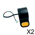 thumbnail image 1 of 2x De Pulgar Para Scooter Eléctrico Para Ninebot Max G30 G30D F40 F30 Amarillo, 1 of 8