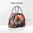 thumbnail image 2 of Easygdp Abstract Red Koi Fish Art Bolsa de Almuerzo Insulada Grande, Forro de Aluminio, Diseño Espacioso, a Prueba de Fugas, Ideal para Trabajo, Picnics, Viajes y Actividades al Aire Libre, 2 of 6