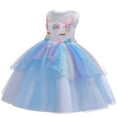 thumbnail image 3 of Princess Unicorn Dress Up for Little Girls Birthday Dresses Party Unicorn Costumes Halloween, 3 of 7