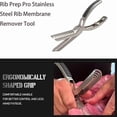 thumbnail image 4 of Rib Prep Pro, Herramienta Acero Inoxidable para Remover Membrana Costillas, Kit la Utensilio Cocina/Parrilla Preparar Costillas de Barbacoa., 4 of 5