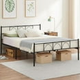 thumbnail image 7 of Modern Stylish Iron Bed Frame with Headborad & Footboard,Firm Support Structure, Metal Platform Bed Frame, No Box Spring Needed, Under Bed Storage, Simple Assembly, 7 of 7