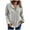 Gray, variant on BLCHUNen Long Sleeve Shirts for Women Pullover V Neck Half Cardigan Sweatshirts Casual Breathable Work Sports Trendy Fall Tops