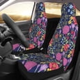 thumbnail image 2 of Yiaed Floral Print Car Seat Covers,Universal Auto Seats Protector Fits for Car,SUV Sedan,Truck,Automotive Seat Covers & Accessories(Two packs), 2 of 7