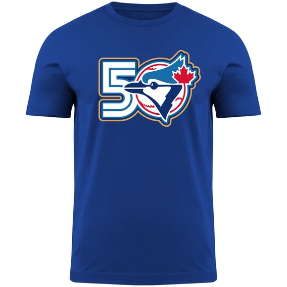 Men's Toronto Blue Jays MLB 50th Anniversary Logo T-Shirt - Royal Blue