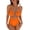 Orange, variant on Womens Swimsuit Tummy Control Bathing Suit Sexy Flattering Cheeky High Cut Out Cute Ladies Swimwear