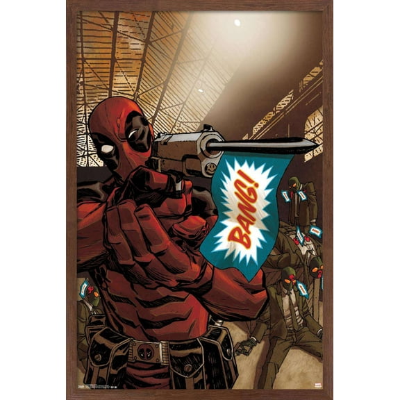 Marvel Comics - Deadpool - Bang Wall Poster, 14.725" x 22.375", Framed