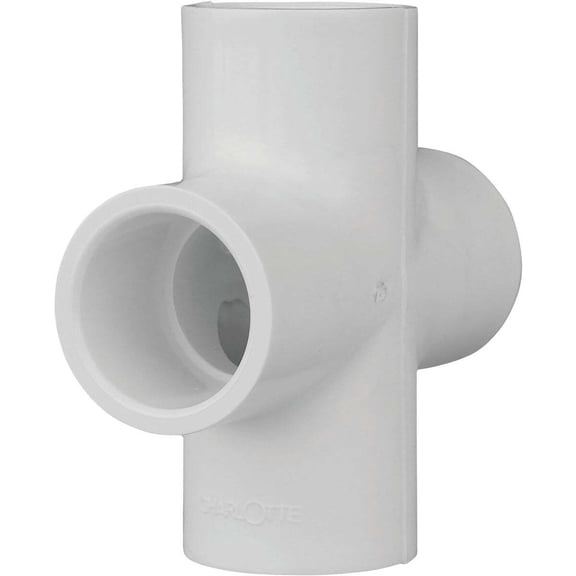 Charlotte Pipe Schedule 40 1/2 in. PVC Pipe Cross PVC 02410 0500HA