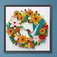 thumbnail image 3 of Diamante pintura 5D DIY parcial especial en forma de taladro colibrí papel hogar arte, 3 of 9