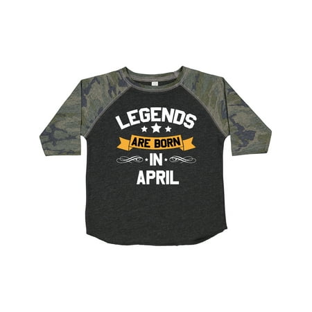 

Inktastic Legends Are Born in April Gift Toddler Boy or Toddler Girl T-Shirt